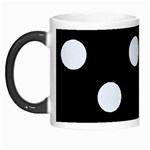 Polka Dots - Pastel Blue on Black Morph Mug
