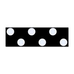 Polka Dots - Pastel Blue on Black Sticker Bumper (100 pack)