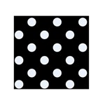 Polka Dots - Pastel Blue on Black Greeting Card 5  x 7 