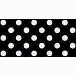 Polka Dots - Pastel Blue on Black 4  x 8  Photo Cards