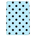 Polka Dots - Black on Light Blue Removable Flap Cover (L)