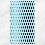 Polka Dots - Black on Light Blue Canvas 40  x 72 
