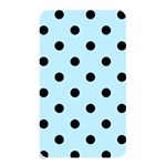 Polka Dots - Black on Light Blue Memory Card Reader (Rectangular)
