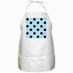 Polka Dots - Black on Light Blue BBQ Apron