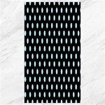 Polka Dots - Light Blue on Black Canvas 40  x 72 