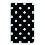 Polka Dots - Light Blue on Black Memory Card Reader (Rectangular)