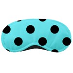 Polka Dots - Black on Electric Blue Sleeping Mask