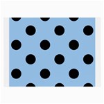 Polka Dots - Black on Baby Blue Large Glasses Cloth