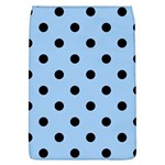 Polka Dots - Black on Baby Blue Removable Flap Cover (L)