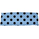 Polka Dots - Black on Baby Blue Body Pillow Case Dakimakura (Two Sides)