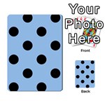 Polka Dots - Black on Baby Blue Multi-purpose Cards (Rectangle)