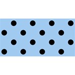 Polka Dots - Black on Baby Blue YOU ARE INVITED 3D Greeting Card (8x4)