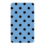 Polka Dots - Black on Iceberg Blue Memory Card Reader (Rectangular)