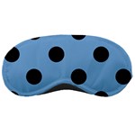 Polka Dots - Black on Iceberg Blue Sleeping Mask