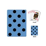 Polka Dots - Black on Iceberg Blue Playing Cards (Mini)