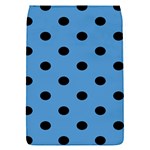 Polka Dots - Black on Steel Blue Removable Flap Cover (S)