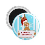 Santa Claus Reindeer Christmas 2.25  Magnets