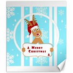 Santa Claus Reindeer Christmas Canvas 20  x 24  