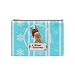 Santa Claus Reindeer Christmas Cosmetic Bag (Medium) 