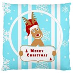 Santa Claus Reindeer Christmas Standard Flano Cushion Case (One Side)