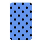 Polka Dots - Black on Cornflower Blue Memory Card Reader (Rectangular)