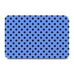 Polka Dots - Black on Cornflower Blue Plate Mat