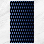 Polka Dots - Cornflower Blue on Black Canvas 40  x 72 