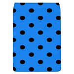 Polka Dots - Black on Dodger Blue Removable Flap Cover (S)