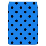 Polka Dots - Black on Dodger Blue Removable Flap Cover (L)