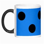 Polka Dots - Black on Dodger Blue Morph Mug