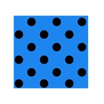 Polka Dots - Black on Dodger Blue Greeting Card 5  x 7 