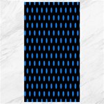 Polka Dots - Dodger Blue on Black Canvas 40  x 72 