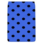 Polka Dots - Black on Royal Blue Removable Flap Cover (S)