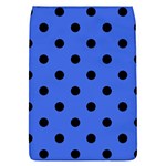 Polka Dots - Black on Royal Blue Removable Flap Cover (L)