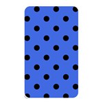Polka Dots - Black on Royal Blue Memory Card Reader (Rectangular)
