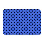 Polka Dots - Black on Royal Blue Plate Mat