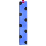 Polka Dots - Black on Royal Blue Large Book Mark