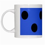 Polka Dots - Black on Royal Blue Black Mug