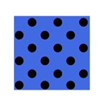 Polka Dots - Black on Royal Blue Greeting Card 5  x 7 