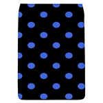 Polka Dots - Royal Blue on Black Removable Flap Cover (S)