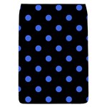 Polka Dots - Royal Blue on Black Removable Flap Cover (L)