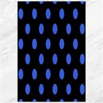 Polka Dots - Royal Blue on Black Canvas 20  x 30 