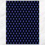 Polka Dots - Royal Blue on Black Canvas 36  x 48 