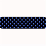 Polka Dots - Royal Blue on Black Medium Bar Mat