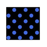 Polka Dots - Royal Blue on Black Greeting Card 5  x 7 