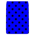 Polka Dots - Black on Blue Removable Flap Cover (L)