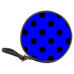 Polka Dots - Black on Blue Classic 20-CD Wallet