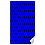 Polka Dots - Black on Blue Canvas 40  x 72 