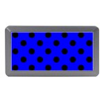 Polka Dots - Black on Blue Memory Card Reader (Mini)