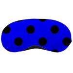 Polka Dots - Black on Blue Sleeping Mask